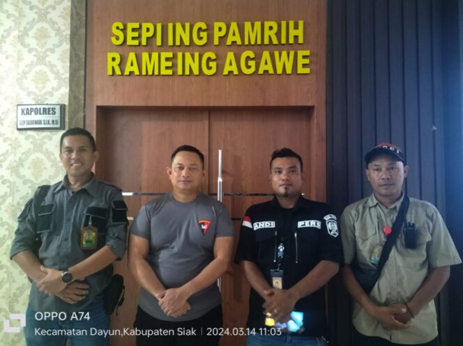 
 Kapolres Siak Sambut Hangat Insan Pers