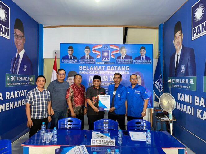 
 Sujiwo Daftar ke PAN dan PDI-P Siap Maju Pilkada Kubu Raya