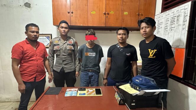 
 Tim Unit Reskrim Polsek Kandis Amankan Satu Orang Diduga Pelaku Penyalahgunaan Narkotika