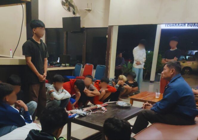 
 Warga Mega Timur Gagalkan Tawuran, 19 Pelajar Diamankan
