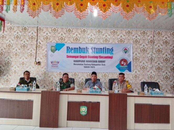 
 Wujud Kepedulian Polri, Bhabinkamtibmas Ikut Serta dalam Rembuk Stunting di Maredan Barat